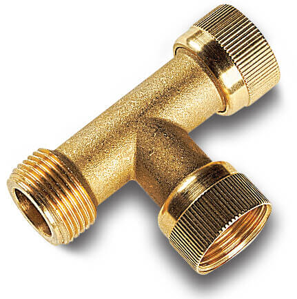Swivel T-Stück 90° Messing 1" Innengewinde x Innengewinde x Außengewinde Typ with O-ring