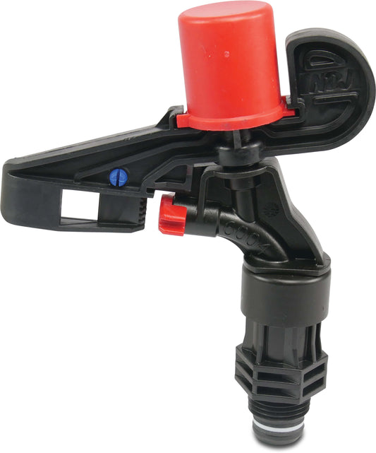 NaanDan Kreisregner Kunststoff 1/2" Außengewinde 3 mm Rot Typ 6004 SD 4°