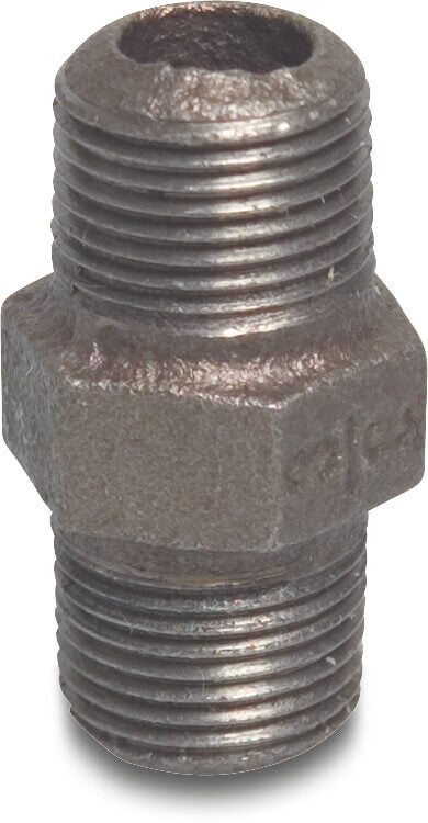 Profec Nr. 280 Nippel Gusseisen Schwarz 1/2" Außengewinde 25bar DVGW