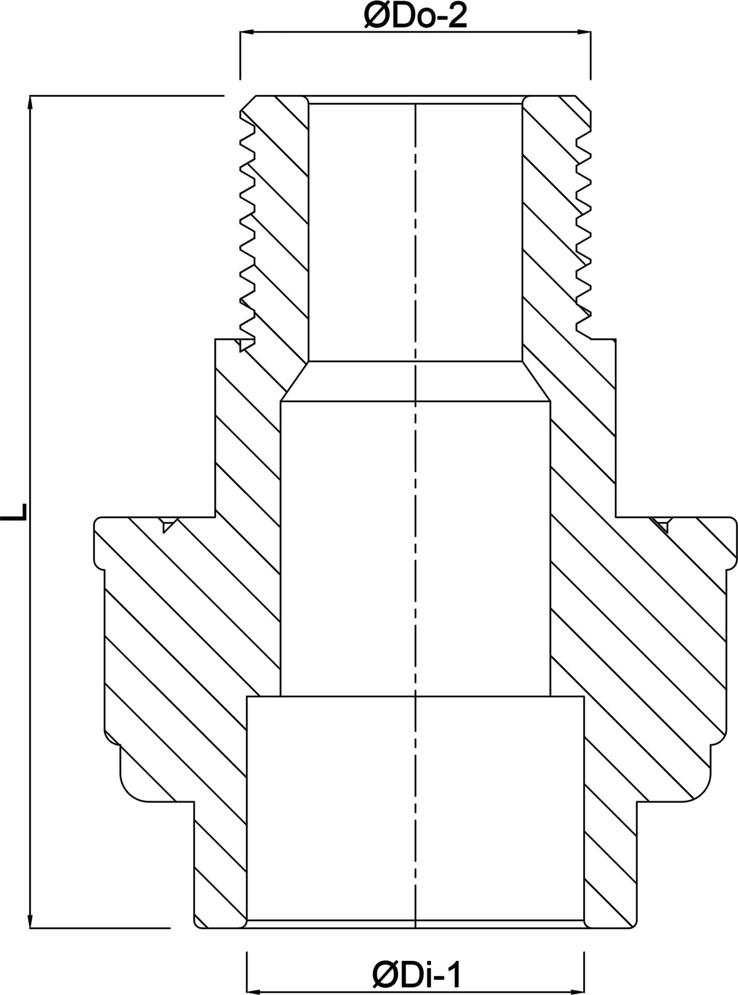 Profec Verschraubung mit O-Ring PVC-U Klebemuffe x Außengewinde 10bar Grau