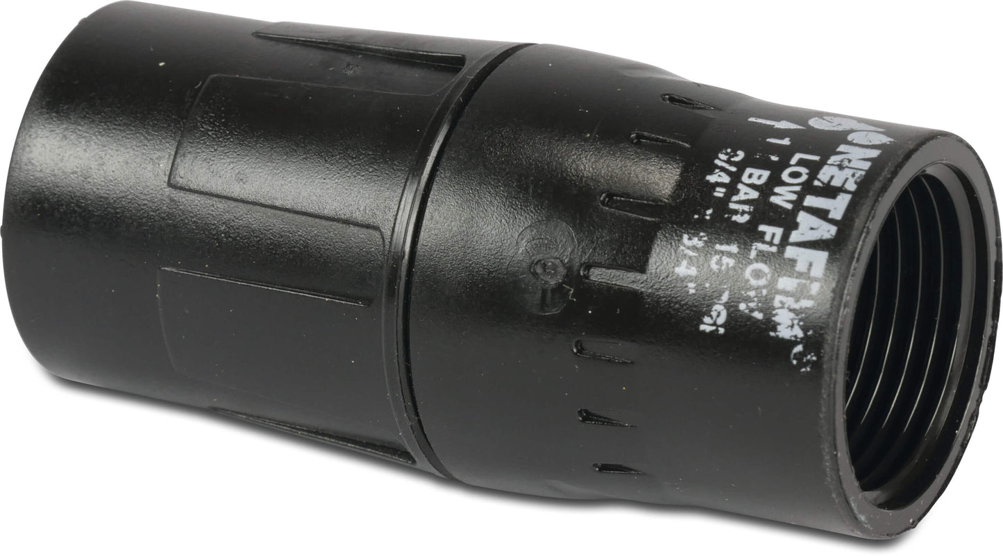 Netafim Druckminderer Kunststoff 3/4" Innengewinde 10bar Schwarz Typ In-line PRV 3.0 bar