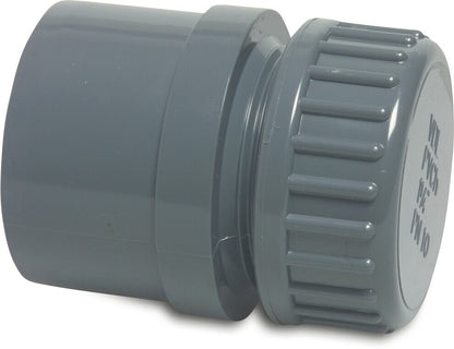 Profec Endkappensatz PVC-U 32/40 mm x 1" Klebemuffe/Klebestutzen x Außengewinde 10bar Grau (VE: 10 St.)