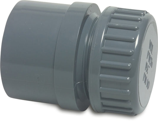 Profec Endkappensatz PVC-U 32/40 mm x 1" Klebemuffe/Klebestutzen x Außengewinde 10bar Grau (VE: 10 St.)