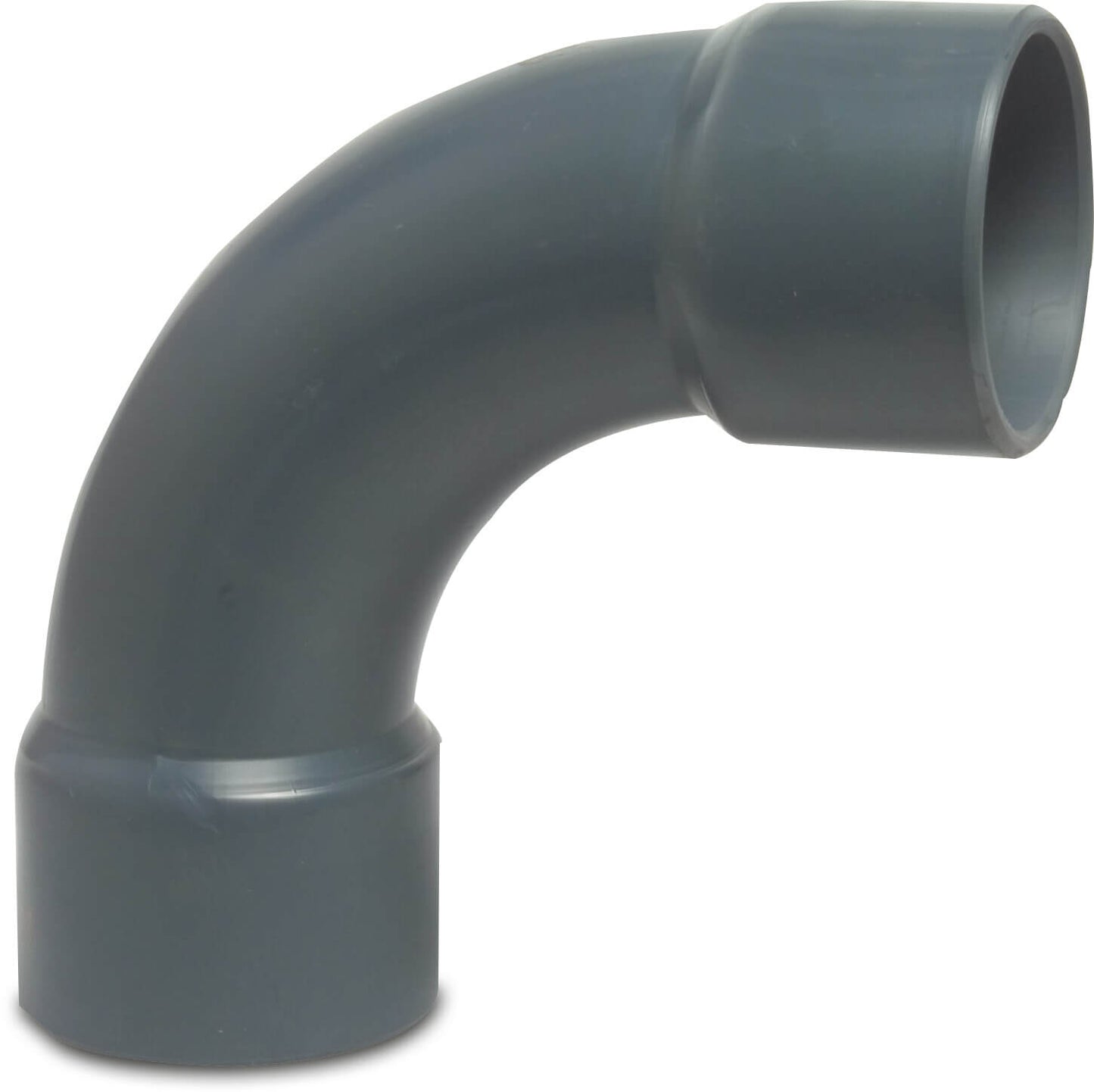 Profec Bogen 90° PVC-U Klebemuffe 16bar Grau Typ aus Rohr hergestellt