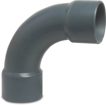 Profec Bogen 90° PVC-U Klebemuffe 16bar Grau Typ aus Rohr hergestellt