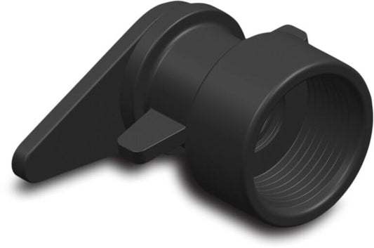Adapter Flachschlauch PP Innengewinde 6bar Schwarz
