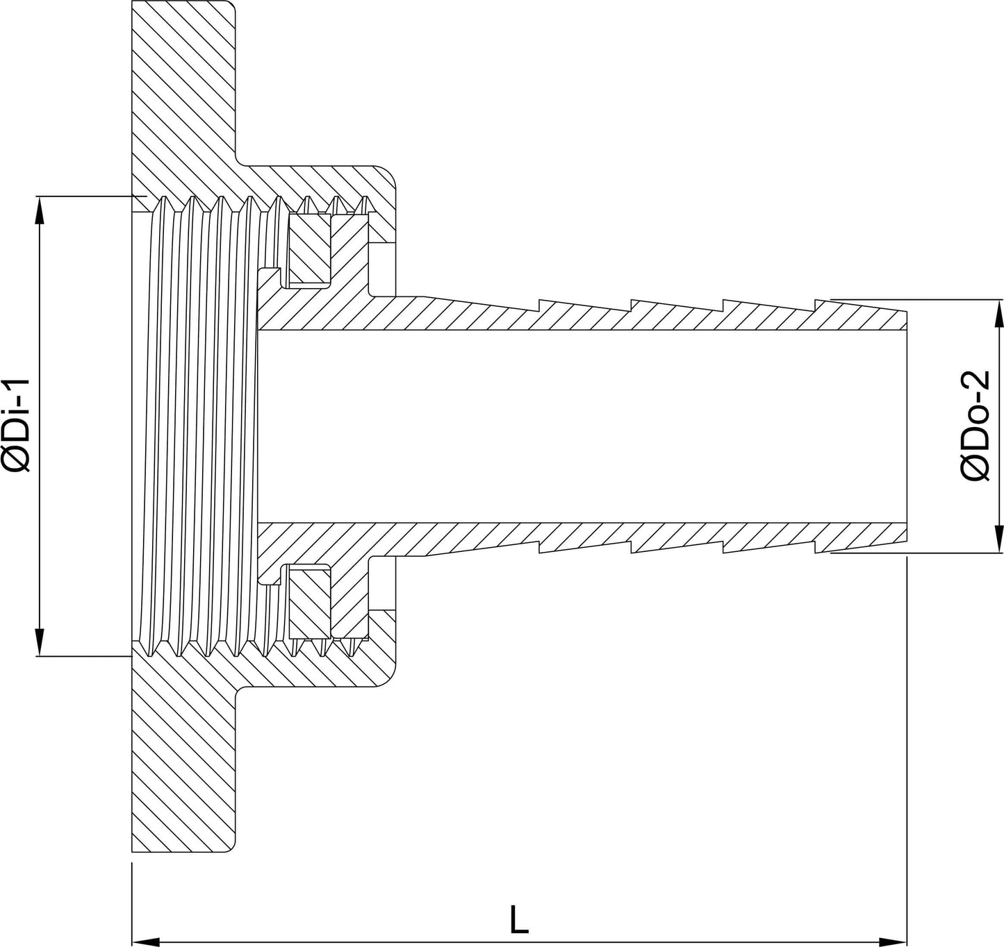 Profec 2/3 Schlauchtülle Messing 1/2" x 10 mm Innengewinde x Schlauchtülle Typ Flachdichtend (VE: 10 St.)