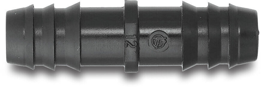 Tavlit Kupplung PP 16 mm Tülle 8bar Schwarz