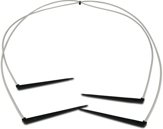 NaanDan 4-Wege-Verteiler Kunststoff Taper F 80cm Schwarz/Weiß Typ Click Tif, tubing with angle labyrinth stake