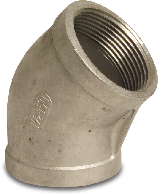 Profec Nr. 120 Winkel 45° Edelstahl 316 Innengewinde 16bar