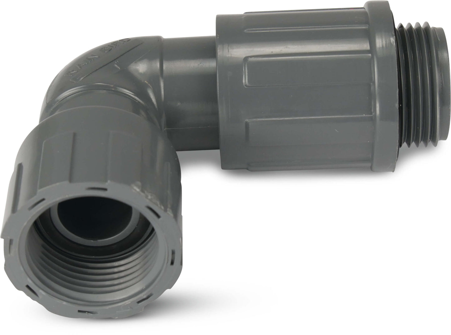 Rain Bird RB1312-010 Winkelverschraubung 90° PVC 1" Außengewinde x Innengewinde 10bar Grau