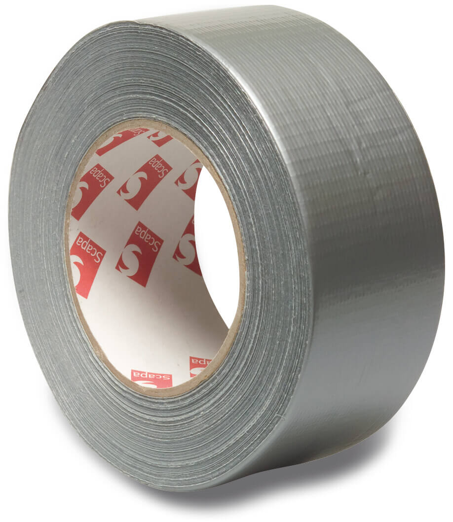 Klebeband PVC UV-stabilisiert Silber 50m 50 mm