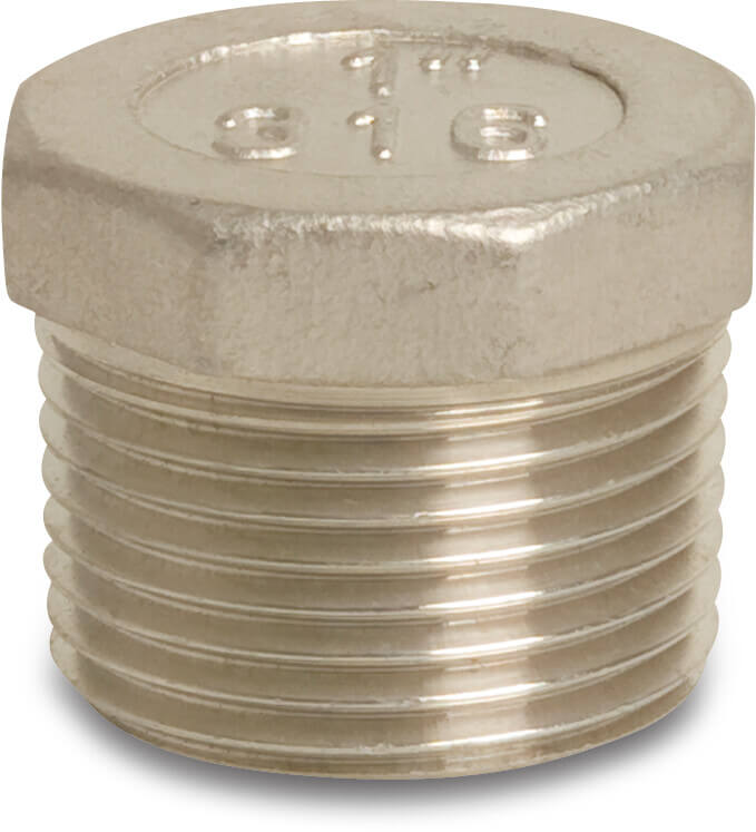 Profec Nr. 290 Stopfen Edelstahl 316 1/4" Außengewinde 16bar