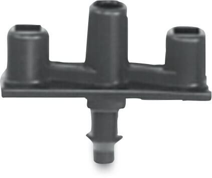 NaanDan Butterflyhaken Kunststoff 4/7 mm Tülle x Taper V-Teil Schwarz (VE: 10 St.)