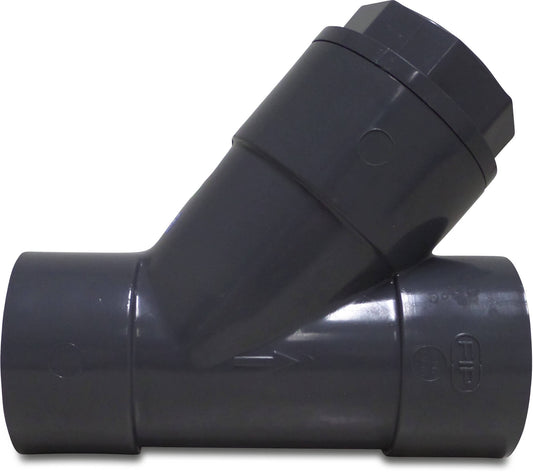 Rückschlagventil PVC-U Klebemuffe 6bar DN100 Grau