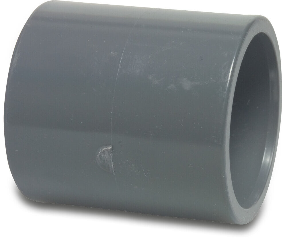 Profec Muffe PVC-U Klebemuffe 16bar Grau KIWA