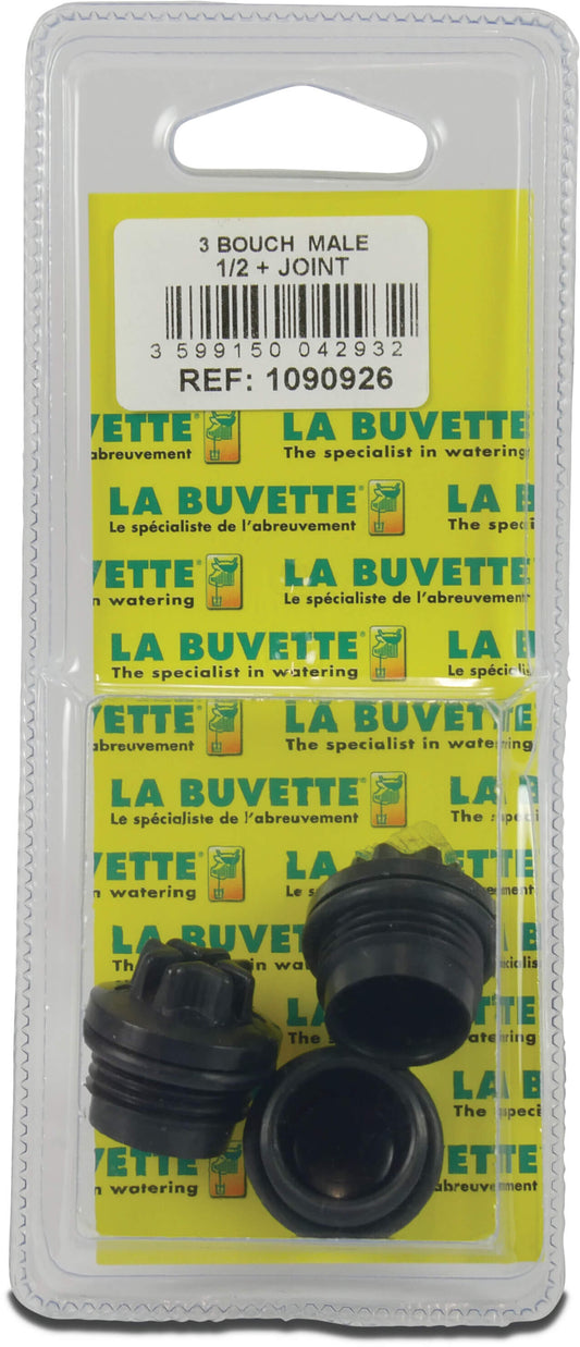 La Buvette 3 Stopfen / Unterlegscheibe 1/2" für F11 Blisterpackung