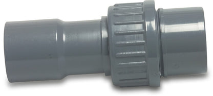 VDL Verschraubung PVC-U 32 mm x 32/40 mm Klebemuffe x Klebemuffe/Klebestutzen 7,5bar Grau (VE: 10 St.)