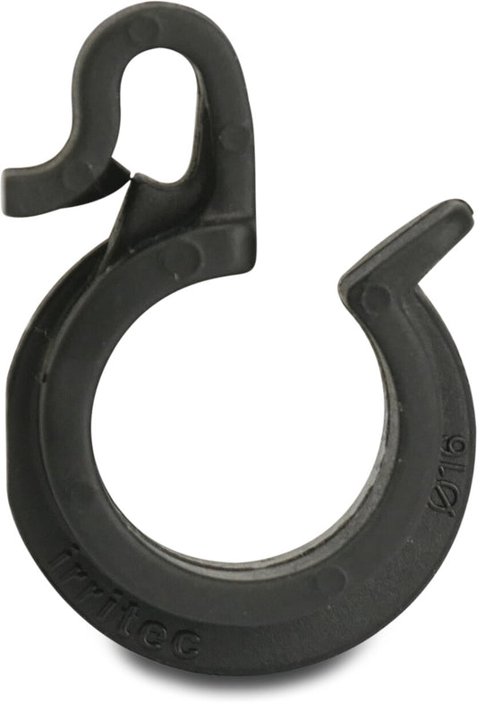 Rohrclipse für Tropfrohre PP 20 mm Schwarz