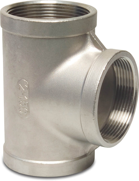 Profec Nr. 130 T-Stück 90° Edelstahl 316 Innengewinde 16bar