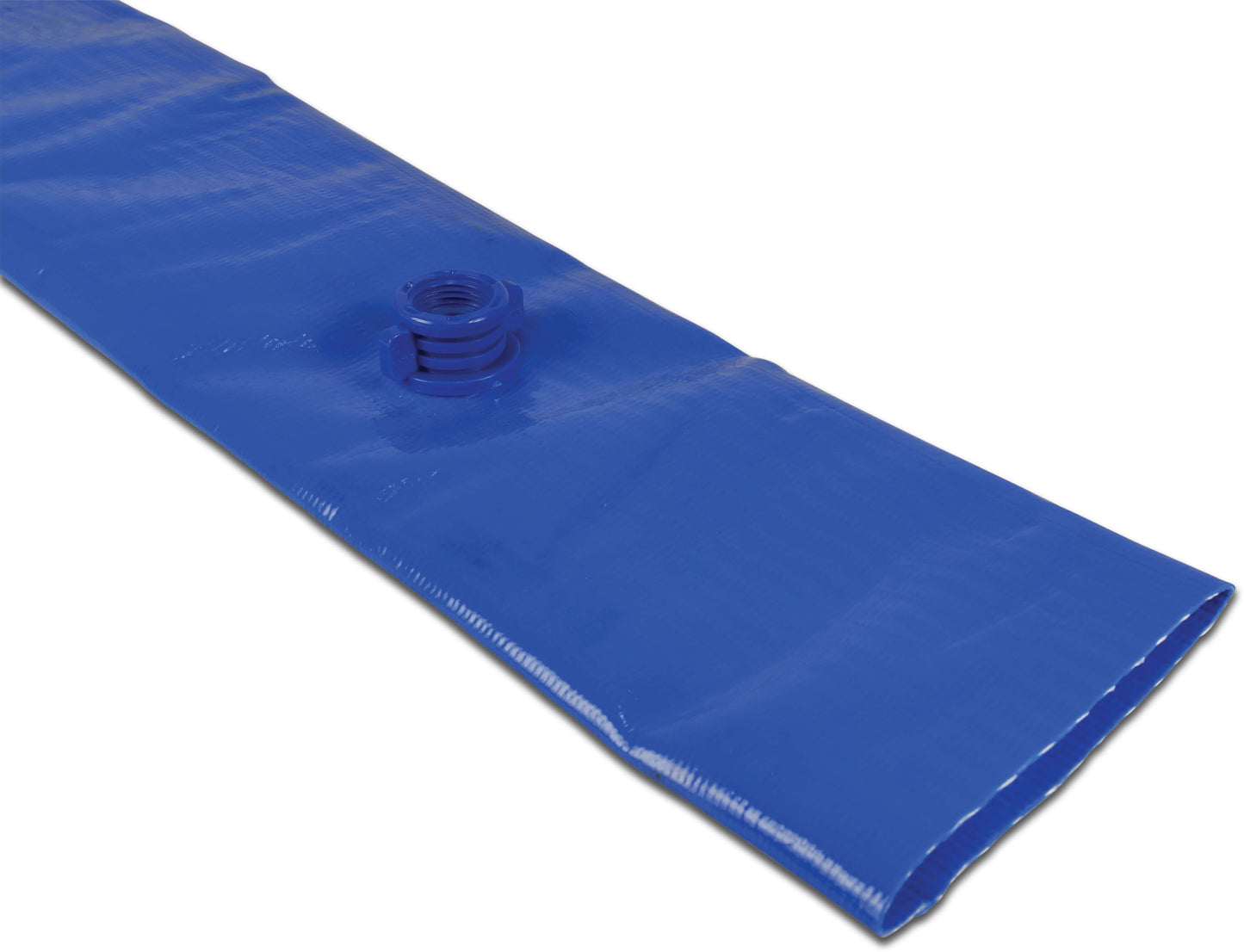 Flachschlauch PVC 4bar 1/2" Dunkelblau 100m Typ mit vorgefertigten Abgängen