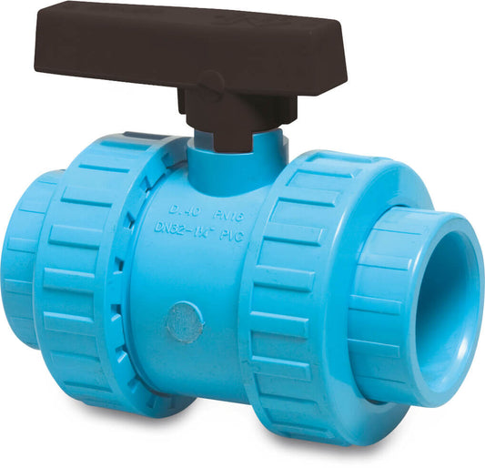Kugelhahn PVR Klebemuffe 12,5bar Blau