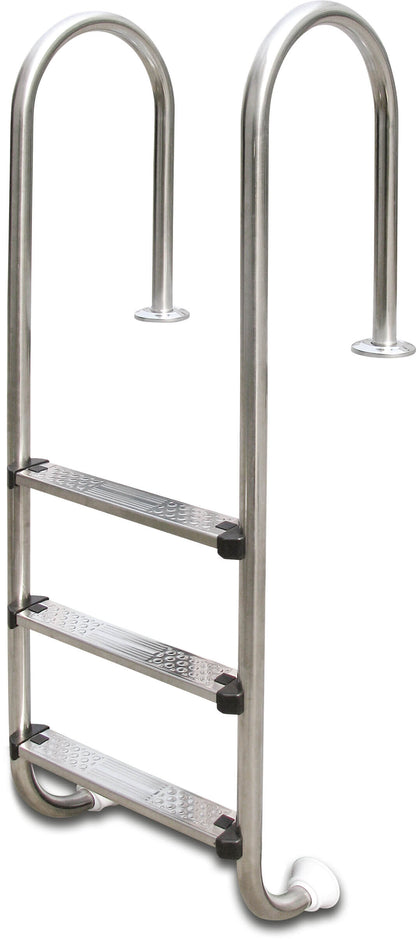 Flotide schlankes Modell Tiefenbeckenleiter Edelstahl 304 3 Trittstufen