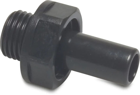 Speedfit Übergangsnippel POM 15 mm x 1/2" Stutzen x Außengewinde 10bar Schwarz Typ Super