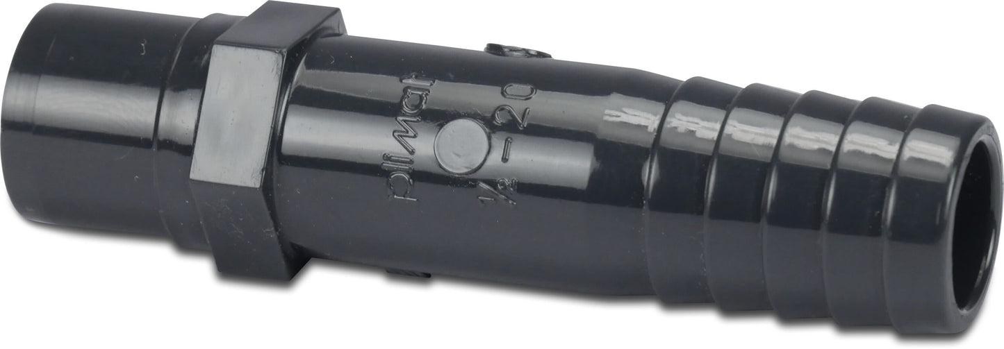 Profec Schlauchtülle PVC-U 20 mm Stutzen x Schlauchtülle 10bar Grau