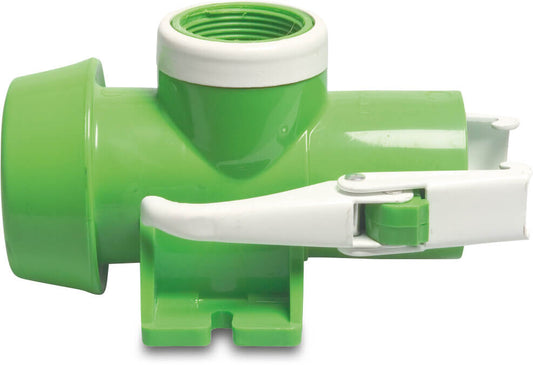 Fersil Schnellkupplung mit Regneranschluss PVC-U 50 mm x 1 1/4" x 50 mm V-Teil Fersil x Innengewinde x M-Teil Fersil 8bar Grün