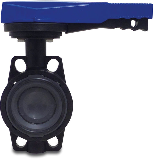 Hydro-S Absperrklappe PVC-U DIN Flansch 10bar DN200 Grau PN10 Typ 7500