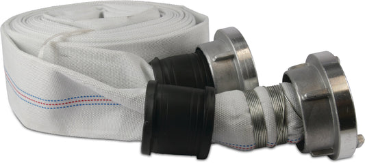 Profec Bau-und Industrieschlauch EPDM/Polyester 100 mm Storz KA 133 10bar Weiß 15m Typ 110A