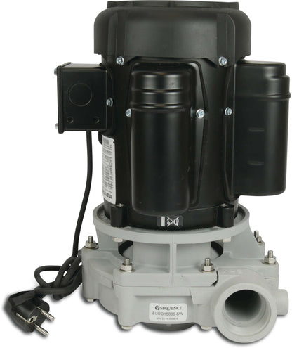 Kreiselpumpe PP DN50 x 2" x DN50 x 2" Innengewinde 2,21A 230VAC Schwarz/Weiß Typ Sequence EURO25000-SW