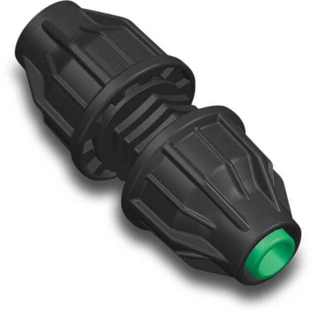 Schlauchverbinder PP lock 4bar Schwarz