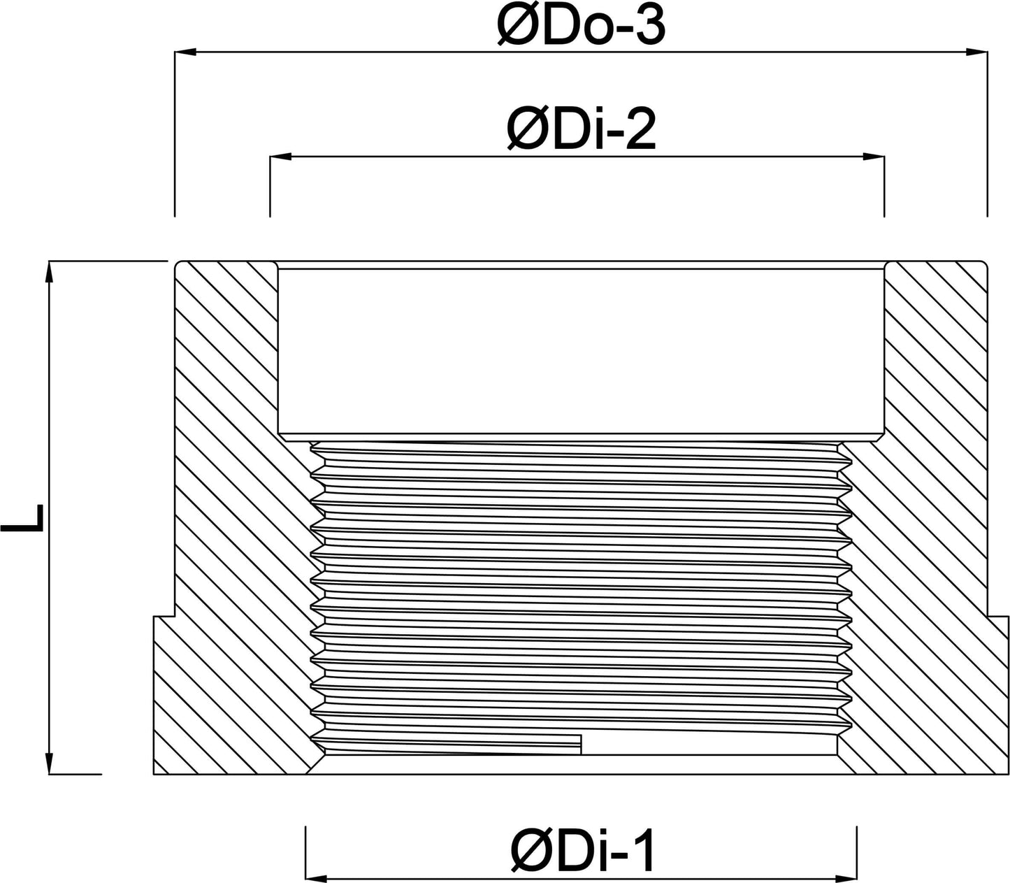 VDL Reduzierstück PVC-U 12/16 mm x 3/8WW Klebemuffe/Klebestutzen x Innengewinde 10bar Grau (VE: 20 St.)