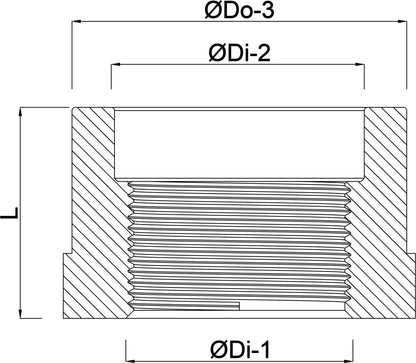 VDL Reduzierstück PVC-U 12/16 mm x 3/8WW Klebemuffe/Klebestutzen x Innengewinde 10bar Grau (VE: 20 St.)