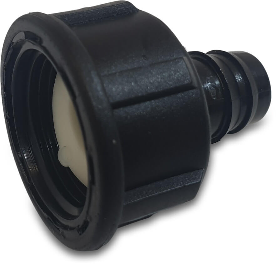 Tavlit Adapter PP 16 mm x 3/4" Tülle x Innengewinde 8bar Schwarz (VE: 10 St.)