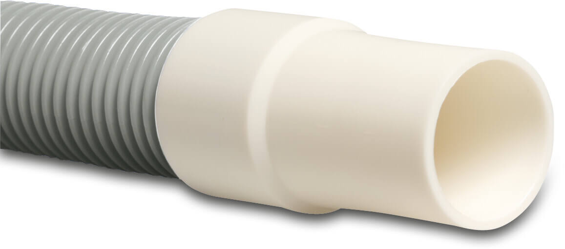 Flotide Reinigung Klebeschlauch PVC-U 38 mm Grau 13m