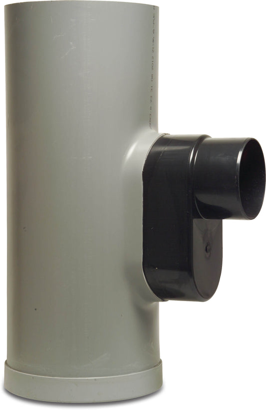 Unterteil PVC-U 250 mm x 125 mm Stutzen Grau