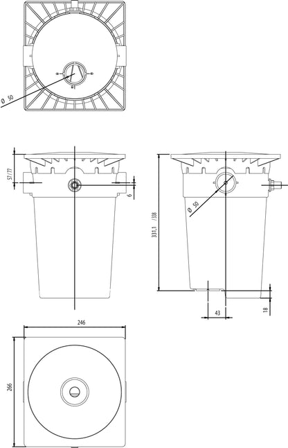 Weltico Niveauregler Weiß Typ A400 Design