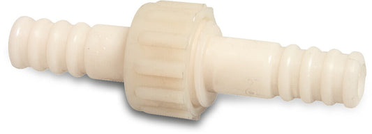 Verschraubung Nylon 25 mm Schlauchtülle 16bar Weiß