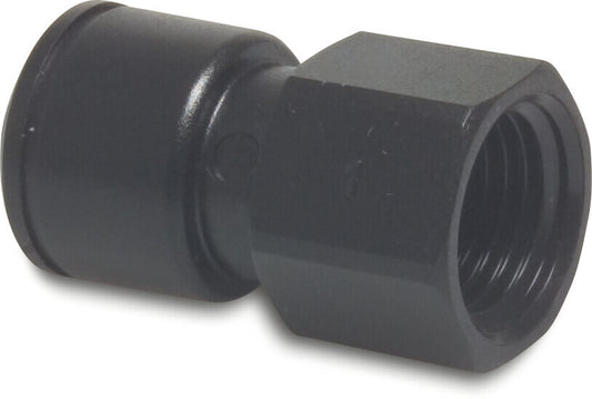 Speedfit Übergangsadapter POM 8 mm x 1/4" Einsteck x Innengewinde 10bar Schwarz Typ Super (VE: 10 St.)