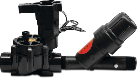Rain Bird Magnetventil mit Druckminderer-Filterkombination, RBY glasfaserverstärktes Nylon Innengewinde x Außengewinde 10bar 75micron Edelst
