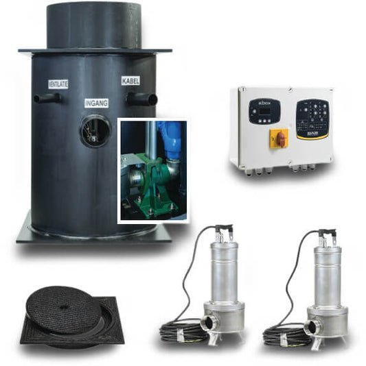 DAB PE1014 Complete Zusammengebauter Pumpenkasten PE 5,13A 230VAC Grau